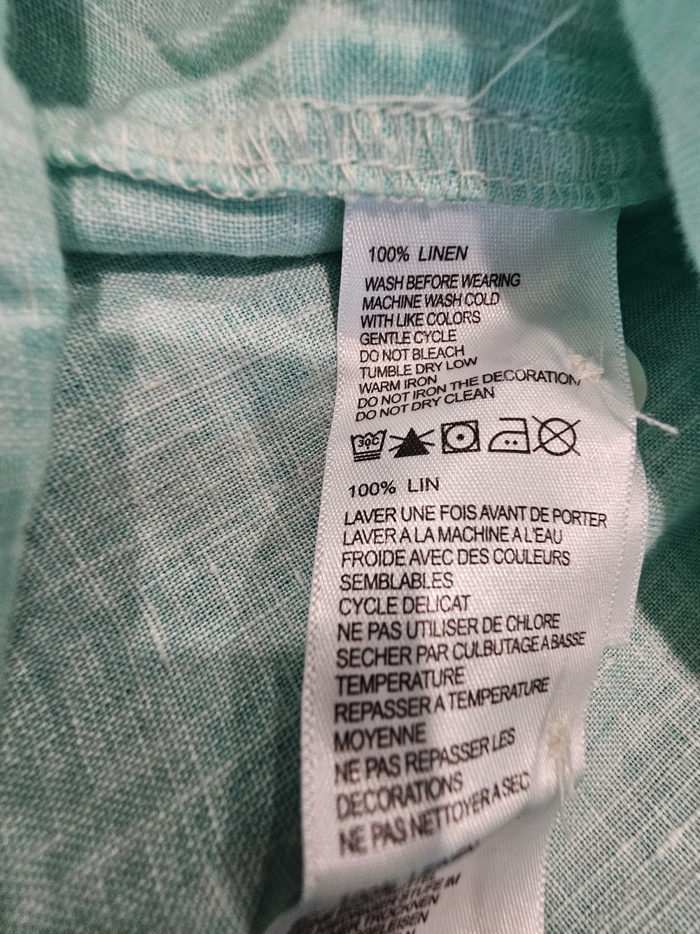 Tommy Bahama 100% Linen Long Sleeve Button-Down - XXL - Picture 9 of 9